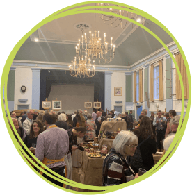 Deepest Somerset book launch at Glastonbury Town Hall The-book-launch-in-Glastonbury